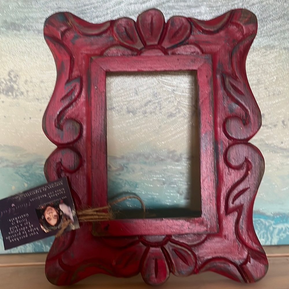 HANDMADE 4x6 frame from Guatamala NEW